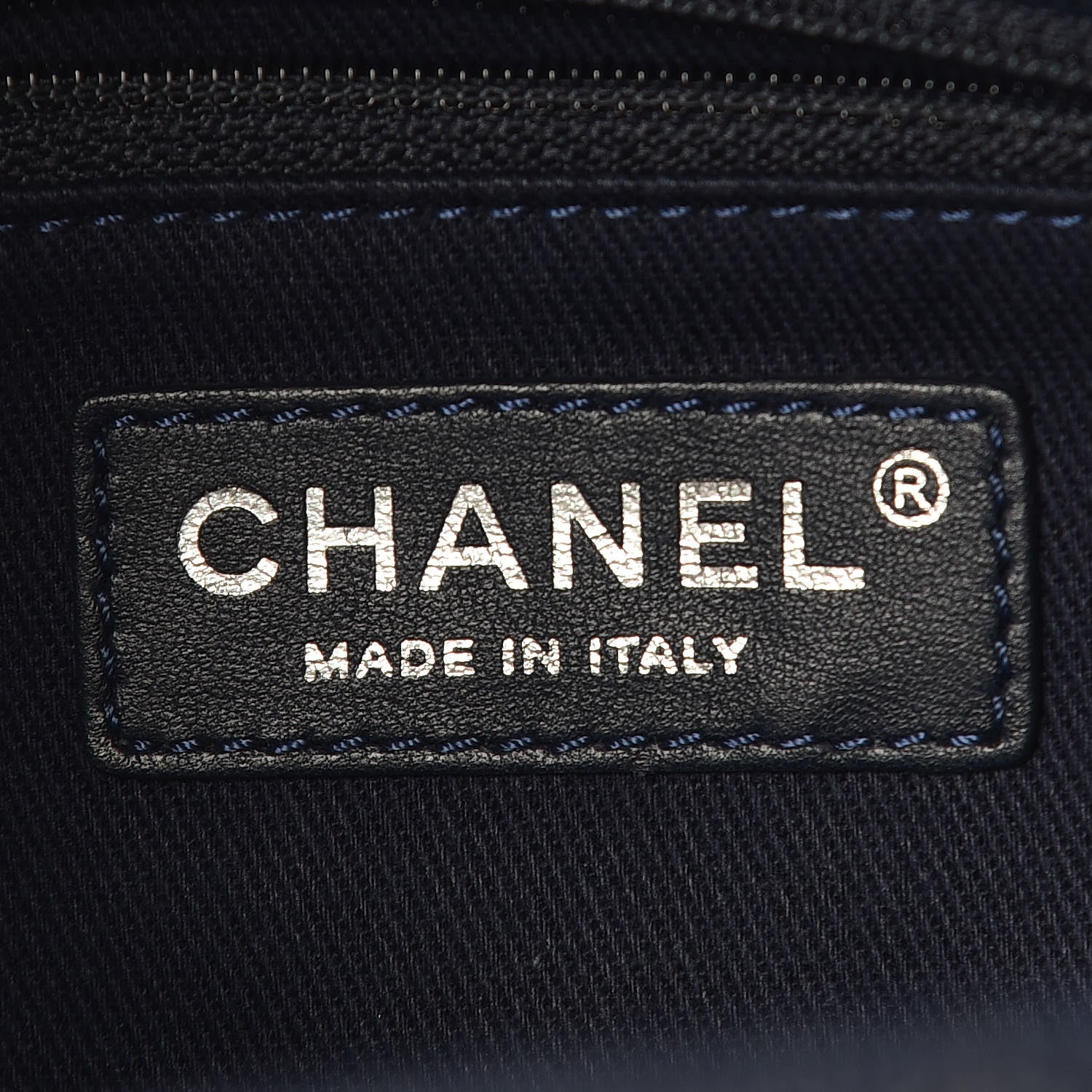 Chanel Caviar Quilted Large Coco Handle Flap Navy Blue 8 of 11