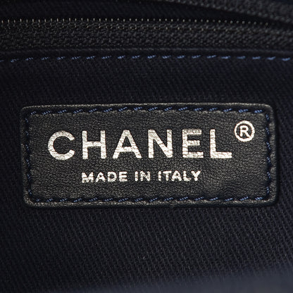 Chanel Caviar Quilted Large Coco Handle Flap Navy Blue 8 of 11