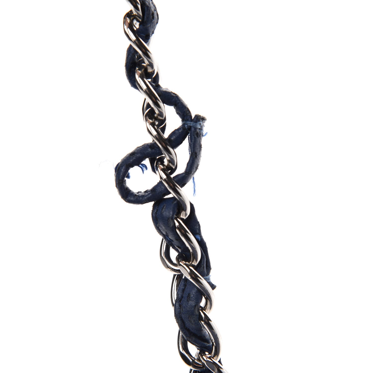 Chanel Lambskin Perforated Jumbo Single Flap Blue 9 of 17