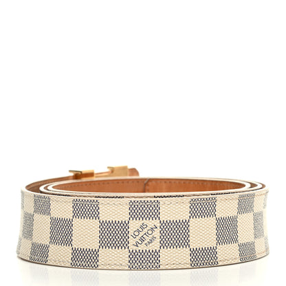 Louis Vuitton Damier Azur LV Initiales Belt 110 44 2 of 7