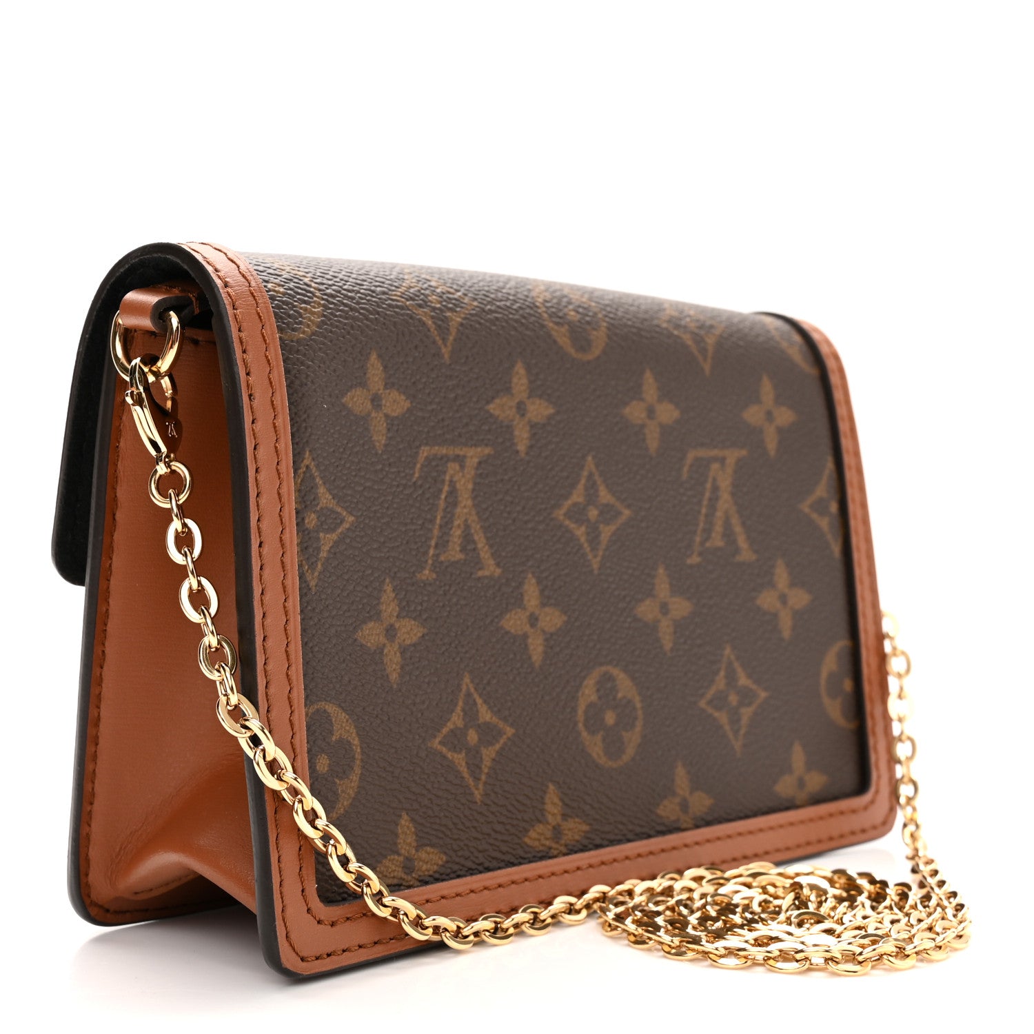 Louis Vuitton Reverse Monogram Dauphine Chain Wallet 3 of 10
