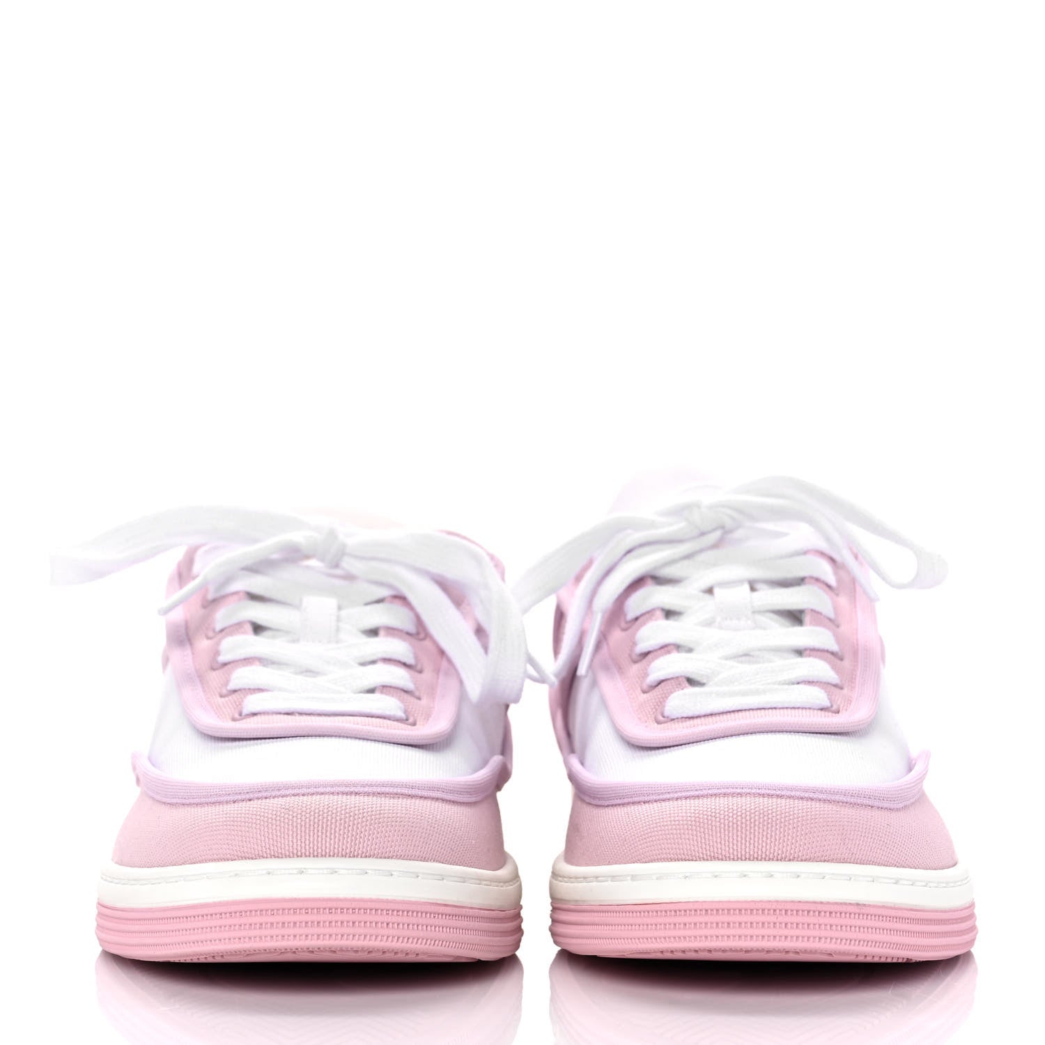 Chanel Fabric Womens Logo Sneakers 36 Light Pink 2 of 10