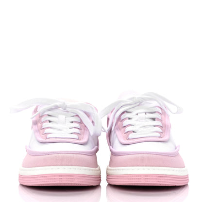 Chanel Fabric Womens Logo Sneakers 36 Light Pink 2 of 10