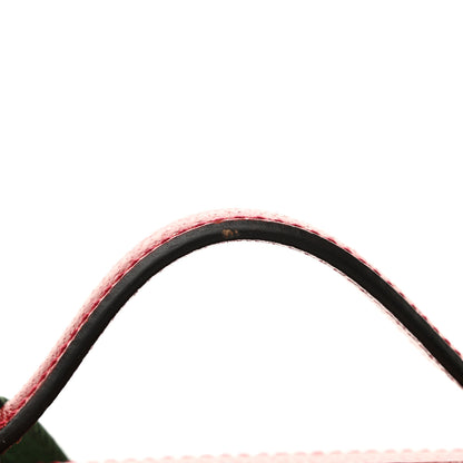 Gucci GG Supreme Monogram Flora Web Small Ophidia Top Handle Shoulder Bag Hibiscus Red 20 of 23