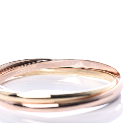 Cartier 18K Pink Yellow White Gold Trinity Bangle Bracelet 4 of 6