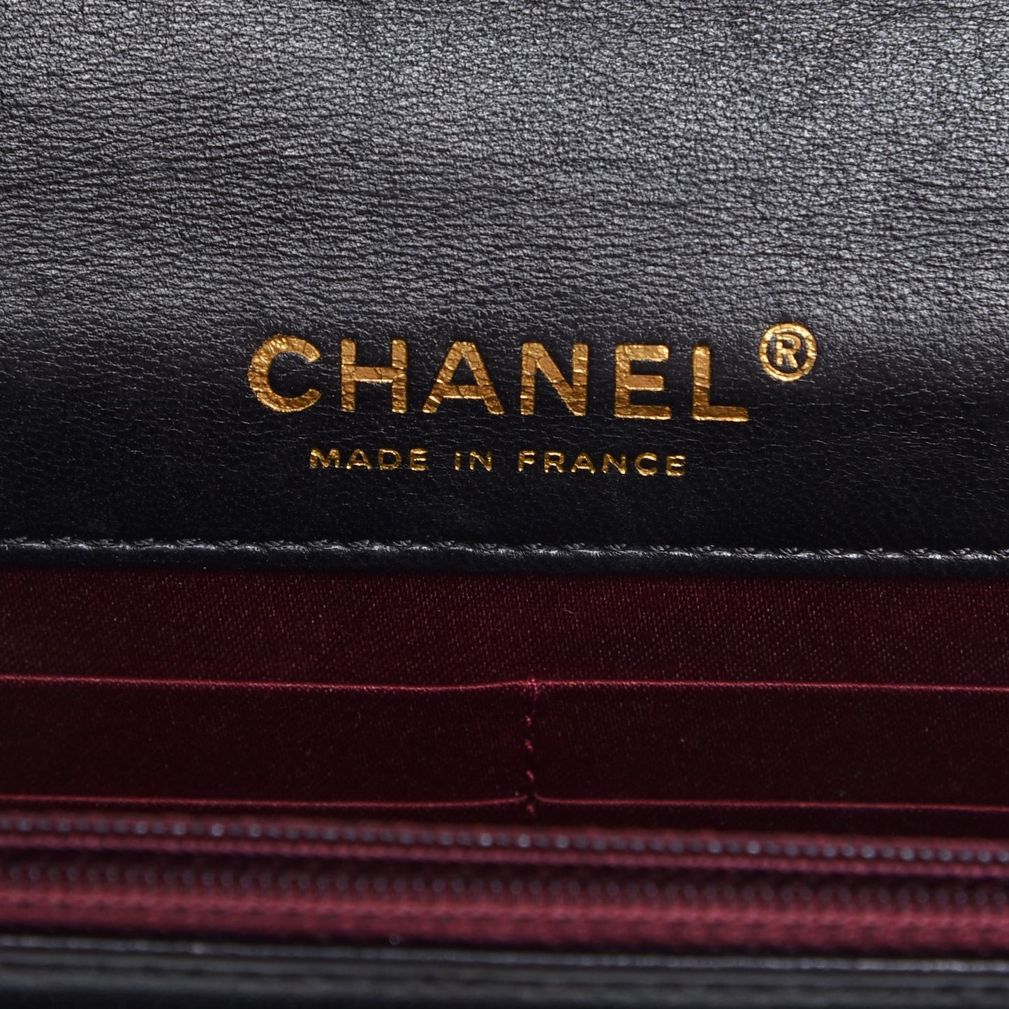 Lambskin Quilted Golden Class Wallet on Chain WOC Black