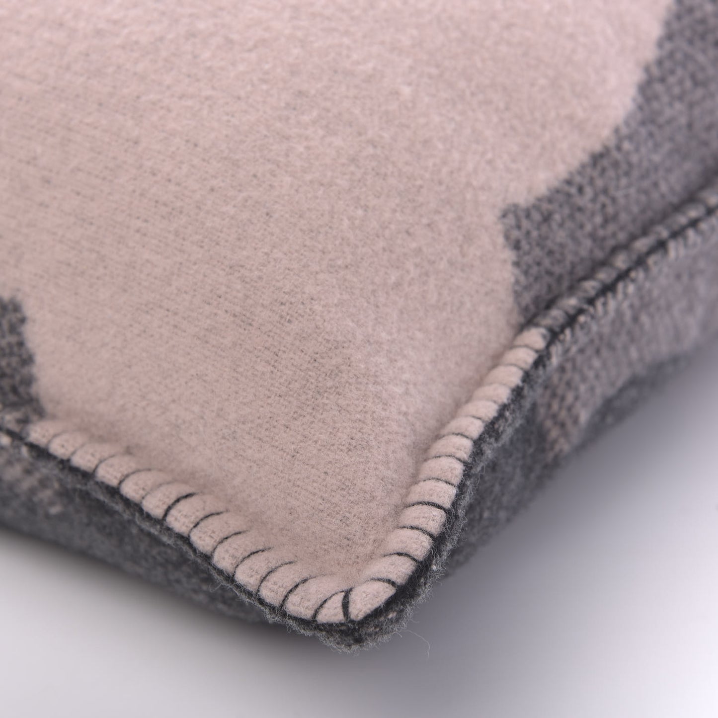 Merino Wool Cashmere CC Pillow Black Pink