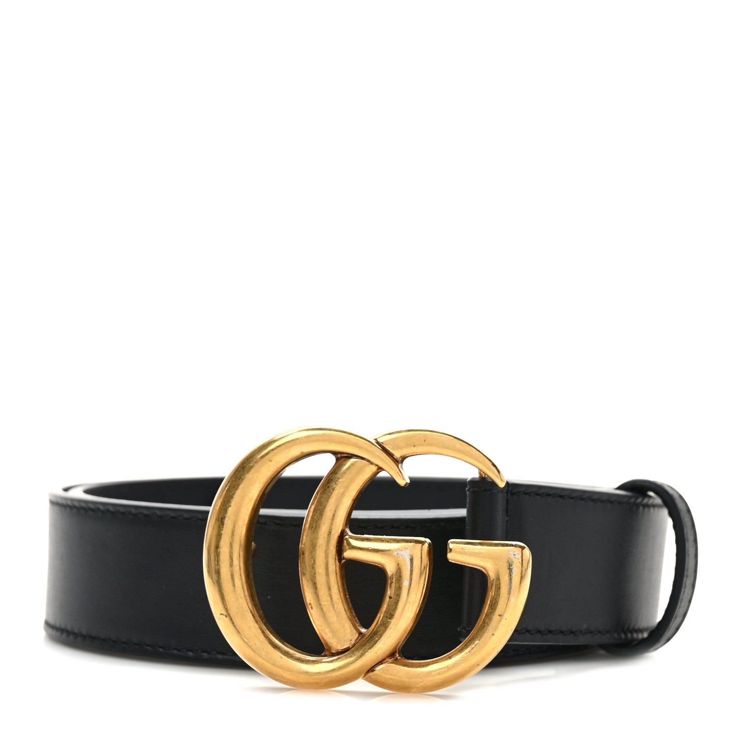 Gucci Calfskin Double G 30mm Belt 85 34 Black 1 of 5