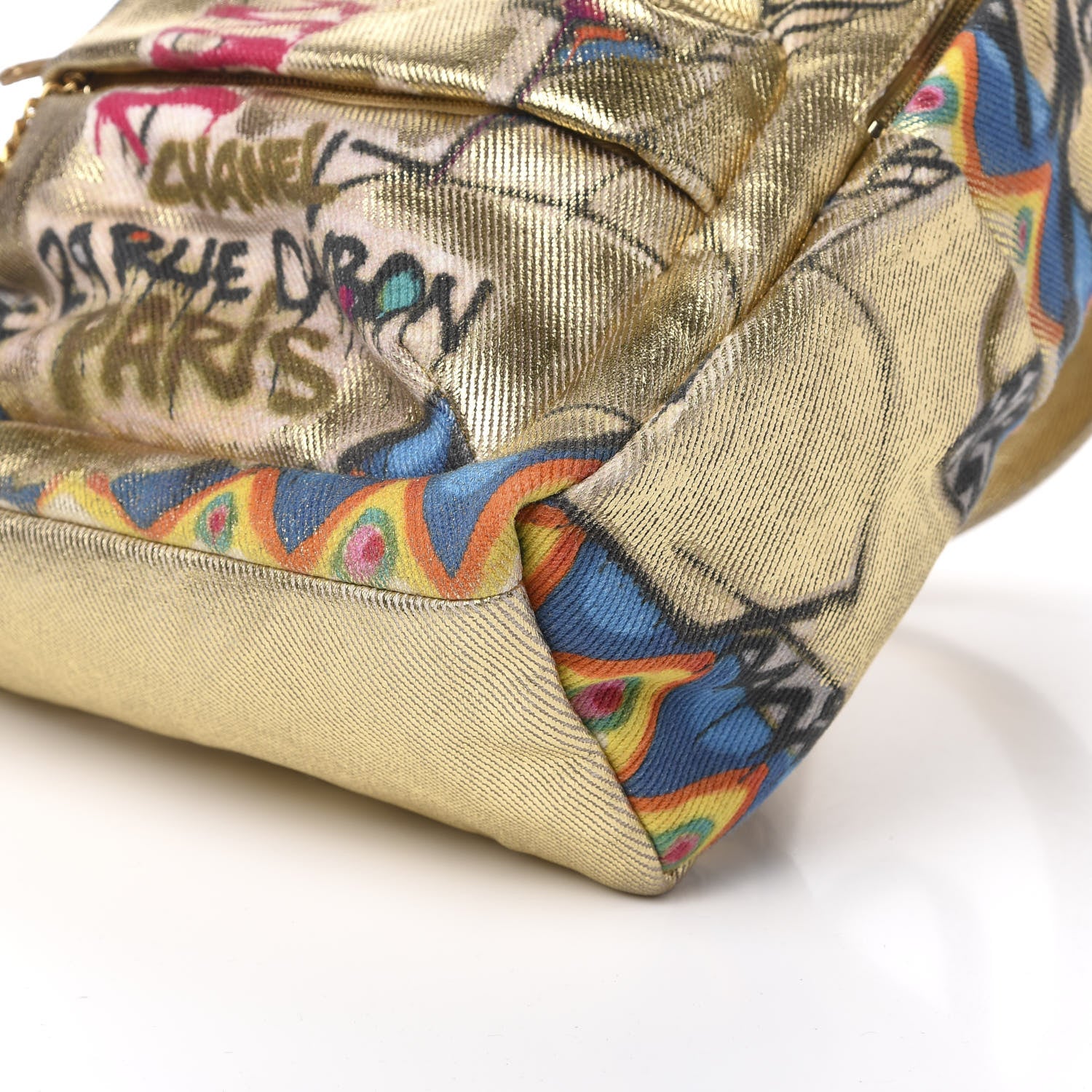 Chanel Graffiti Printed Canvas Street Spirit Backpack Multicolor 8 of 9