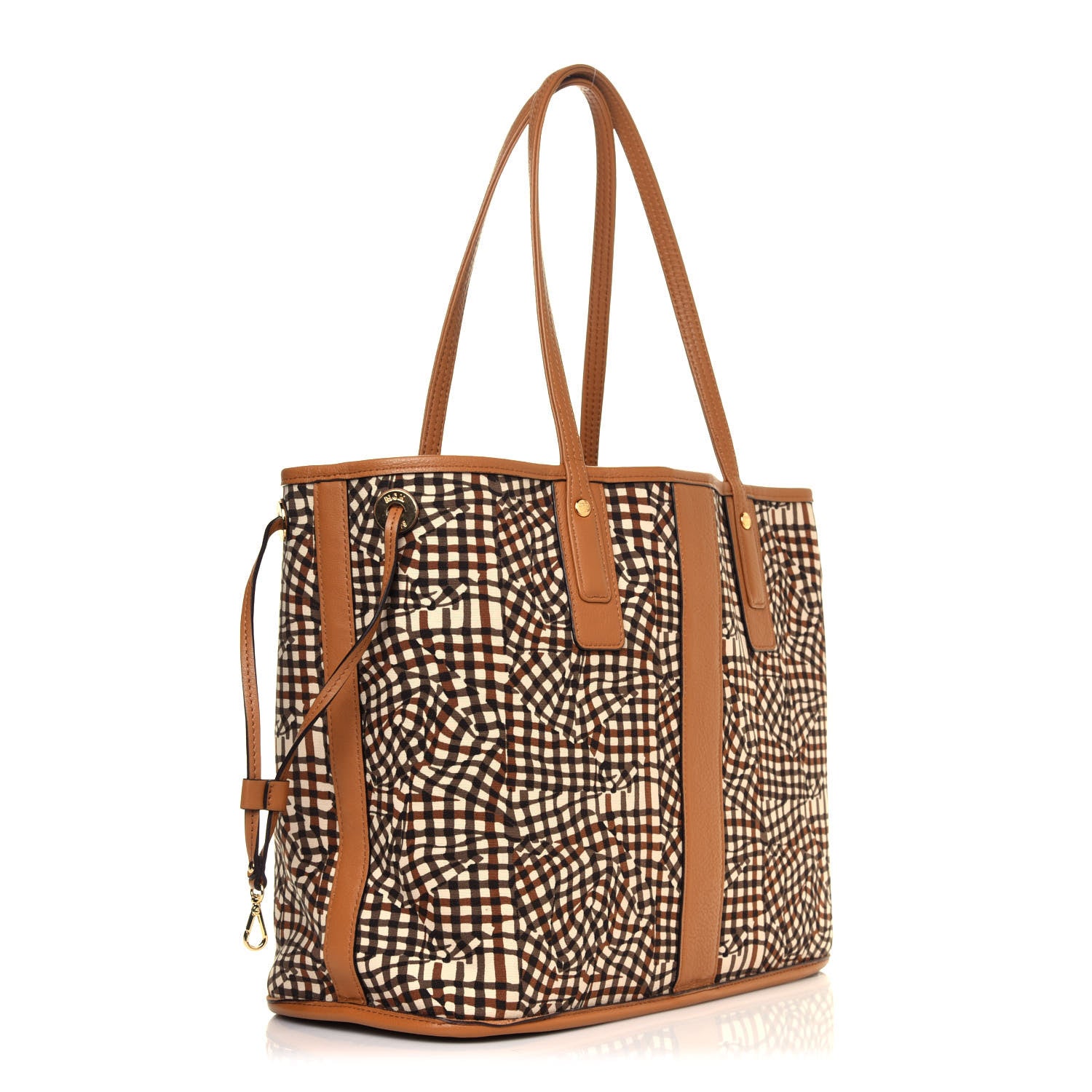 MCM Visetos Medium Liz Reversible Shopper Tote Cognac 5 of 7