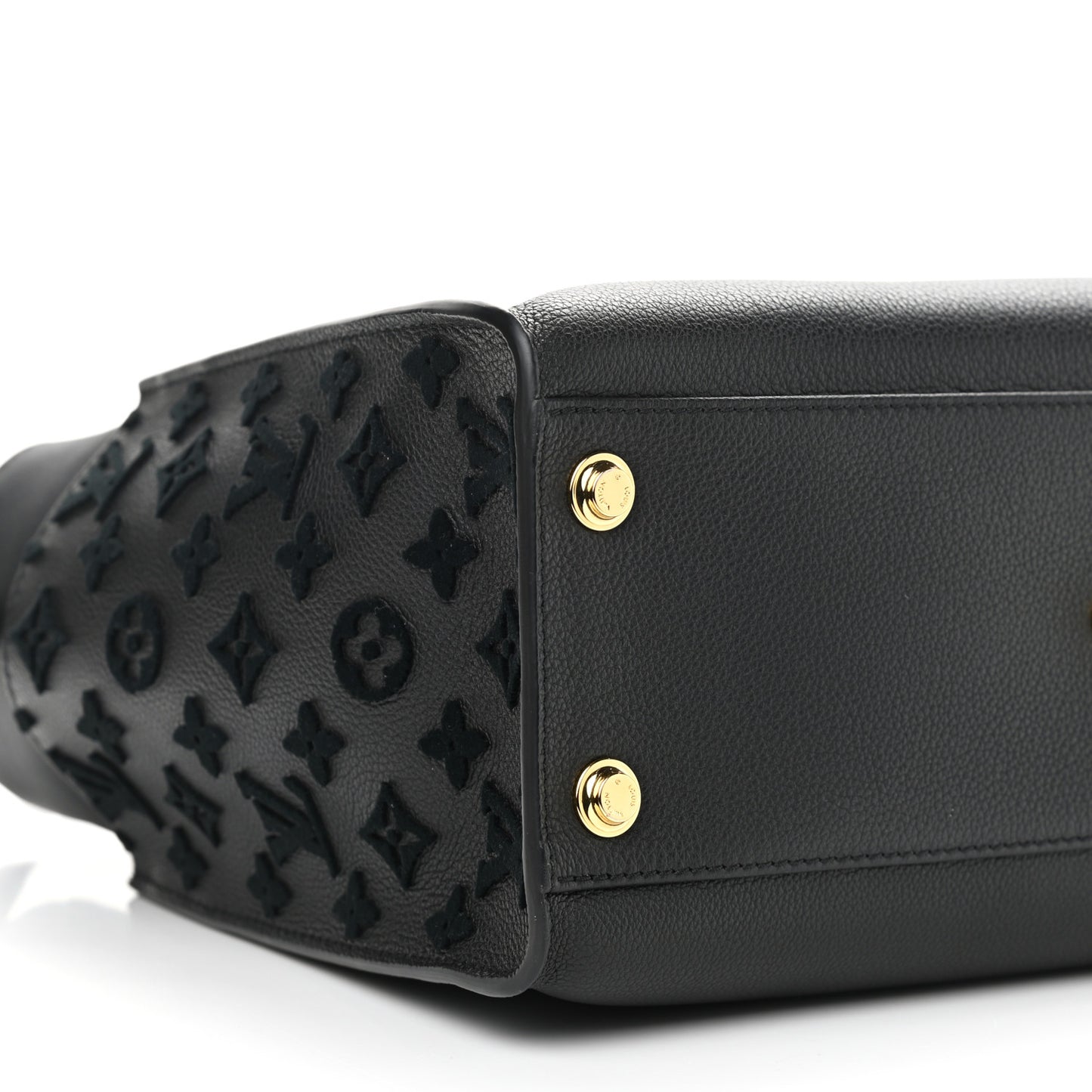 Calfskin Monogram Tufting On My Side Black