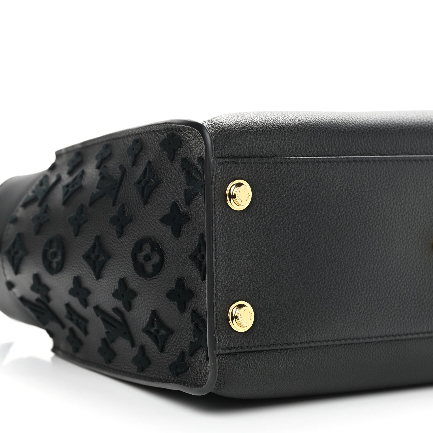 Louis Vuitton Calfskin Monogram Tufting On My Side Black 9 of 10