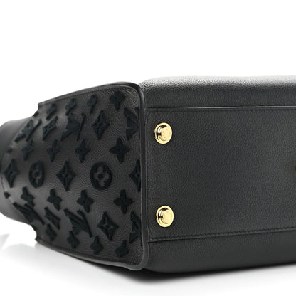 Louis Vuitton Calfskin Monogram Tufting On My Side Black 9 of 10