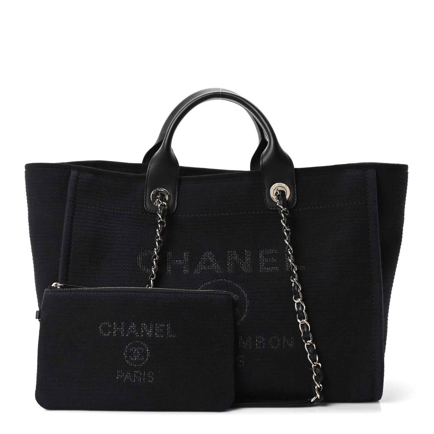 Mixed Fibers Medium Deauville Tote Black