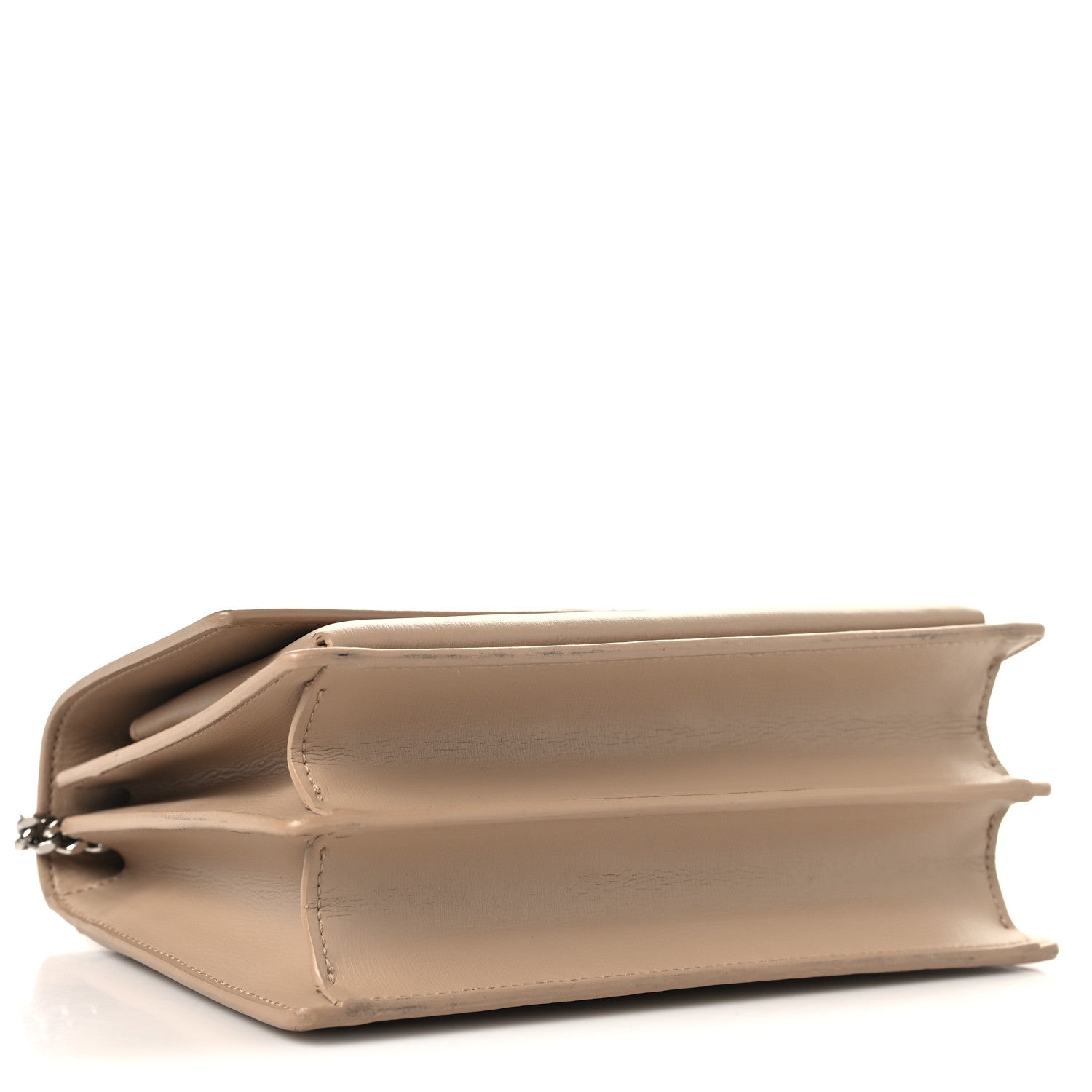 Saint Laurent Calfskin Medium Monogram Sunset Dark Beige 4 of 9