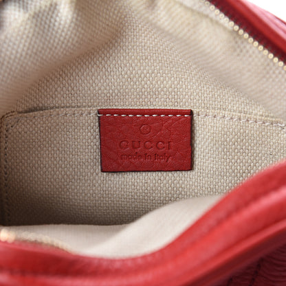 Gucci Pebbled Calfskin Mini Soho Chain Bag Tabasco Red 5 of 7