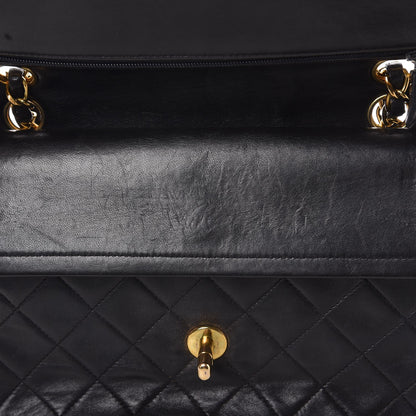Chanel Lambskin Quilted Small Double Flap Black 11 of 14