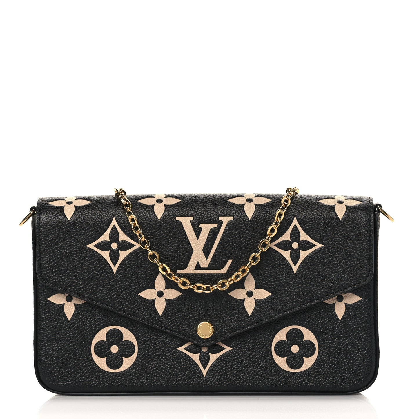 Empreinte Monogram Giant Felicie Pochette Black Beige