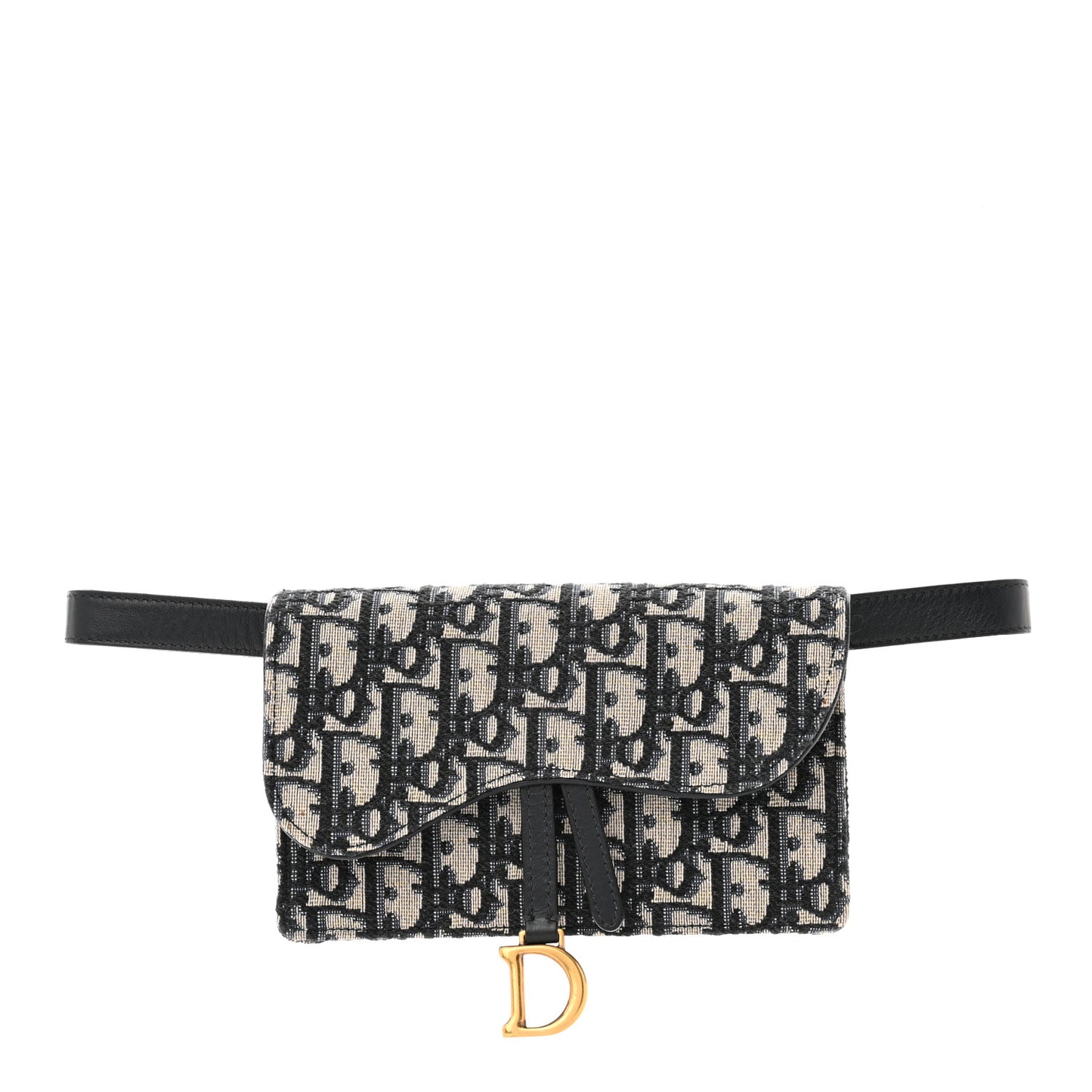 Oblique Saddle Belt Bag Blue
