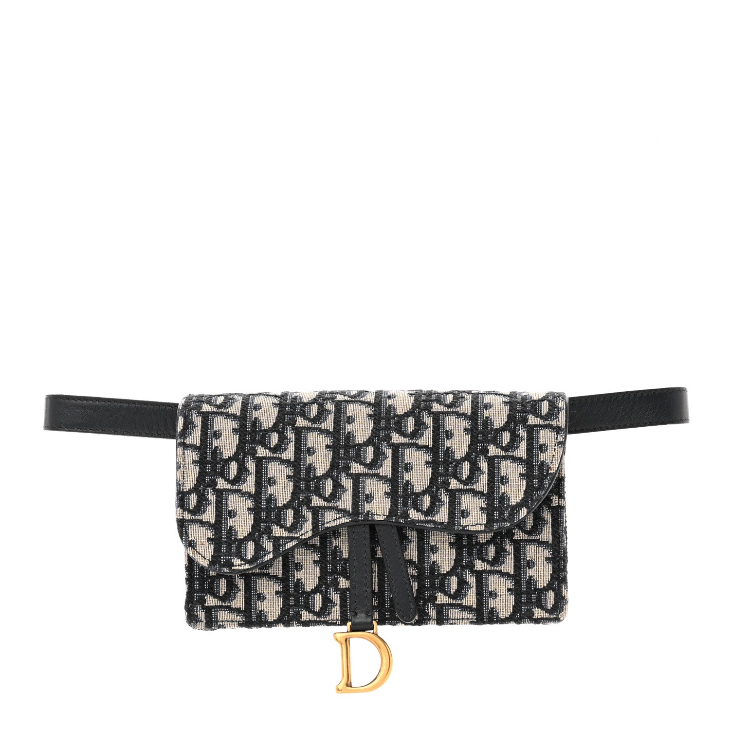Christian Dior Oblique Saddle Belt Bag Blue 1 of 11