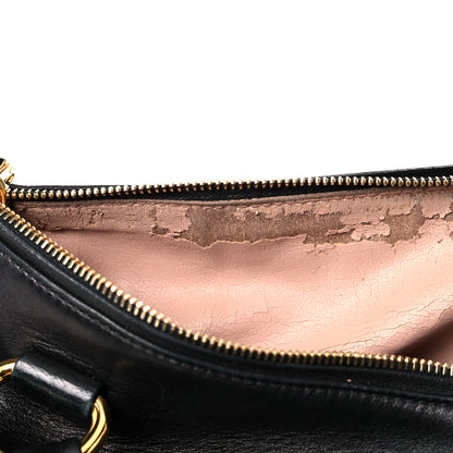 Prada Soft Calfskin Shopping Tote Black 9 of 15