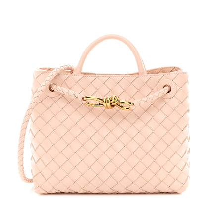 Bottega Veneta Nappa Intrecciato Small Andiamo Shoulder Bag Lotus 1 of 9