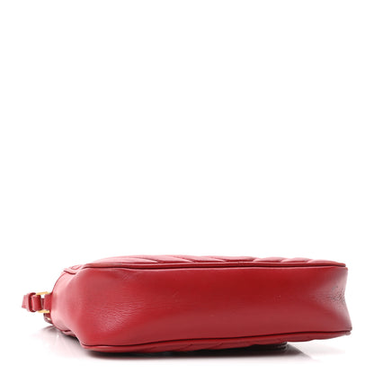 Saint Laurent Calfskin Matelasse Monogram Lou Camera Bag Opyum Red 4 of 10