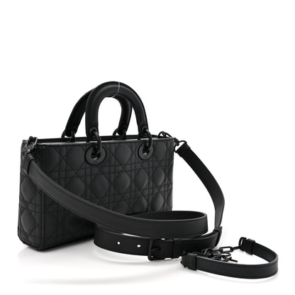 Christian Dior Ultra Matte Calfskin Cannage Medium Lady D-Joy Black 3 of 10