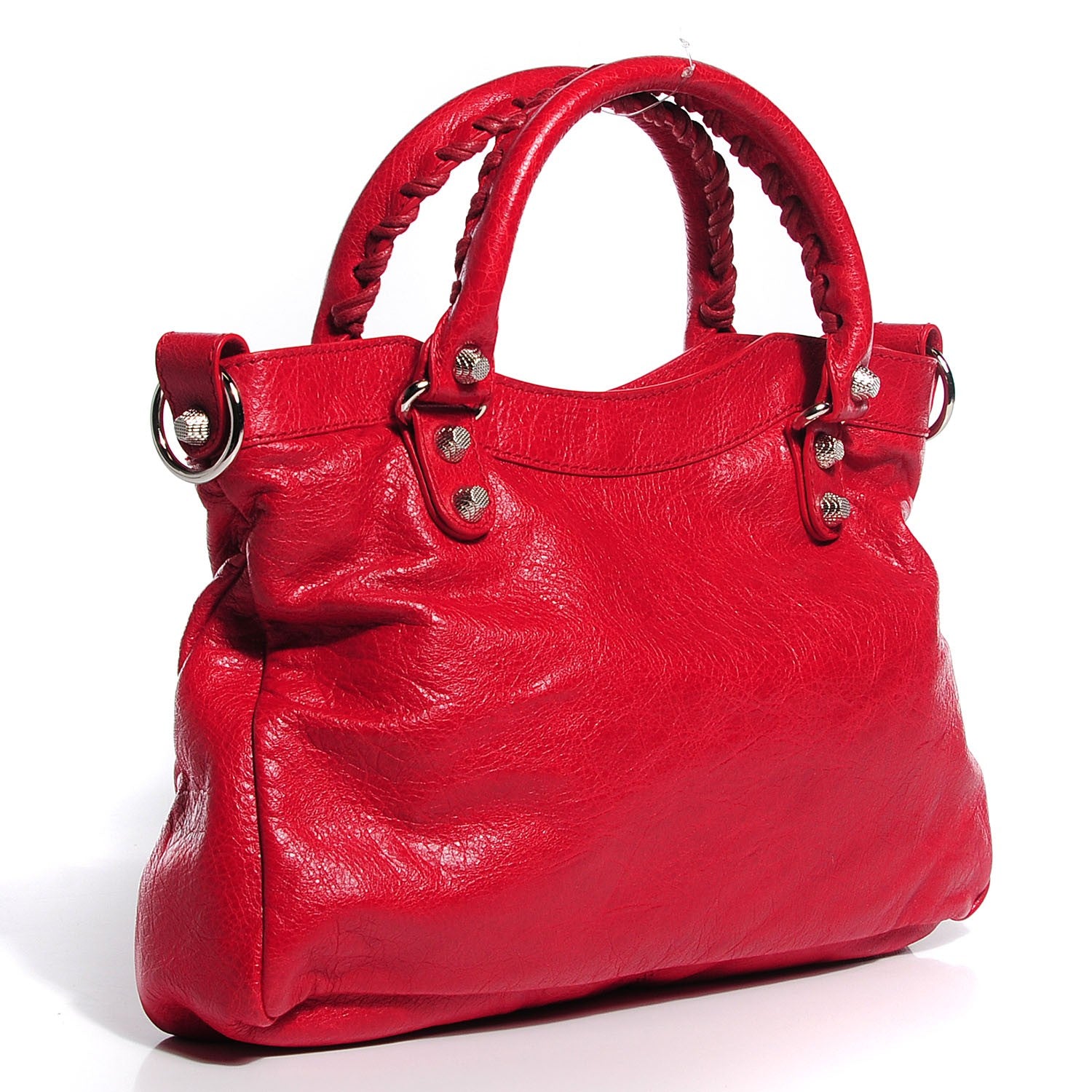 Balenciaga Agneau Giant 12 Silver Hardware Town Rouge Coquelicot 3 of 12