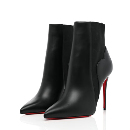 Christian Louboutin Calfskin Chelsea Chick Stiletto Boots 40 Black 3 of 8