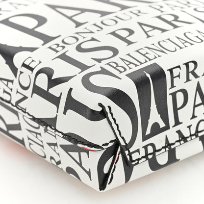 Balenciaga Calfskin Bonjour Paris Print Shopping Phone Holder Bag Paris Bonjour 8 of 9