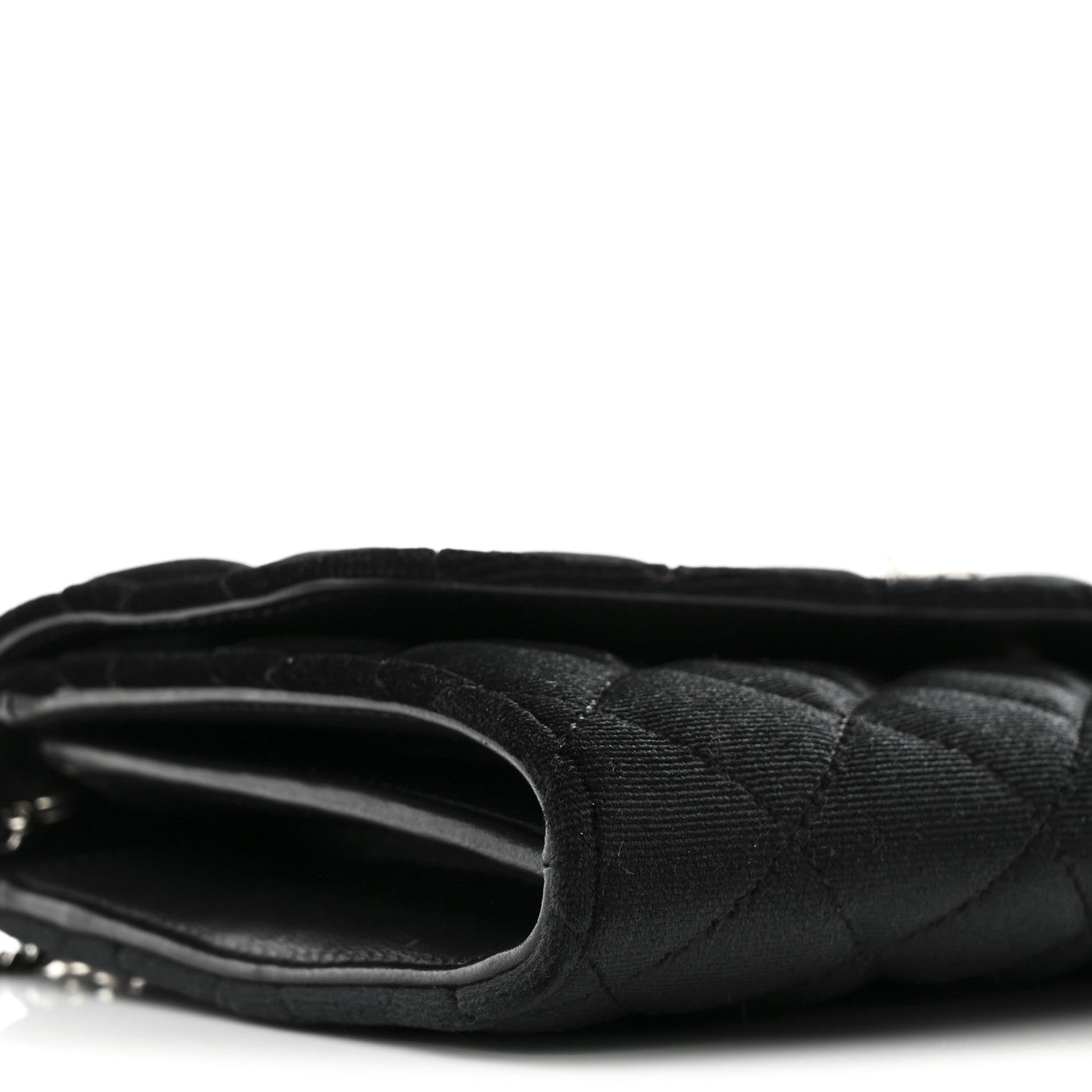 Versace Velvet Quilted Medusa Wallet On Chain Black 9 of 10