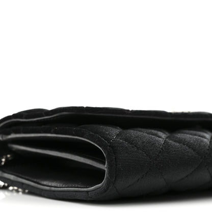 Versace Velvet Quilted Medusa Wallet On Chain Black 9 of 10