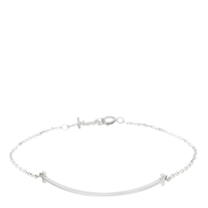 Tiffany Sterling Silver T Smile Bracelet 1 of 4