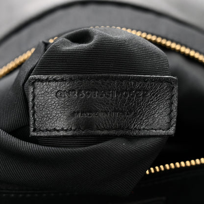 Saint Laurent Lambskin Quilted Maxi Icare Shopping Tote Black 8 of 12