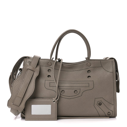 Balenciaga Veau Grana Perforated Blackout Hardware S City Gris Cendre 1 of 11