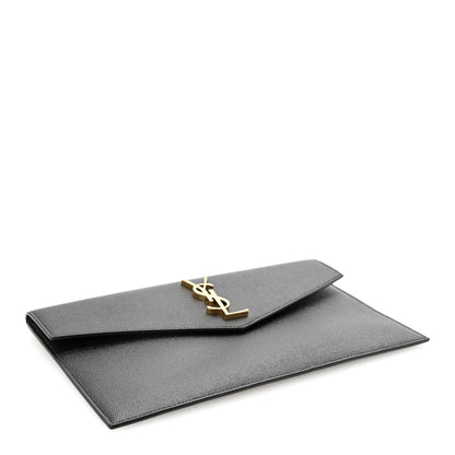 Saint Laurent Grain De Poudre Uptown Pouch Black 7 of 12