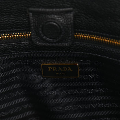 Prada Vitello Grain Tote Black 5 of 10