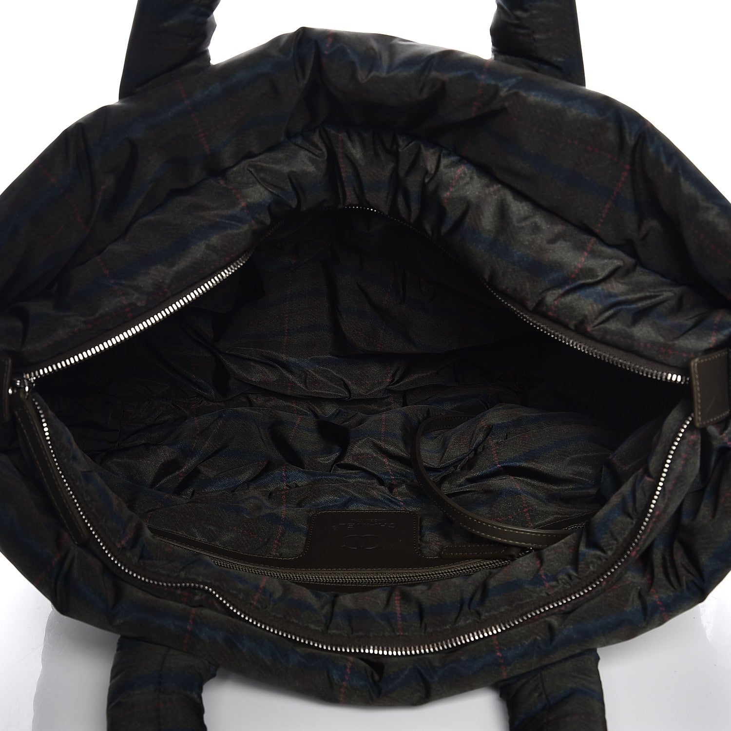 Chanel Nylon Quilted Large Coco Cocoon Tote Khaki 5 of 8
