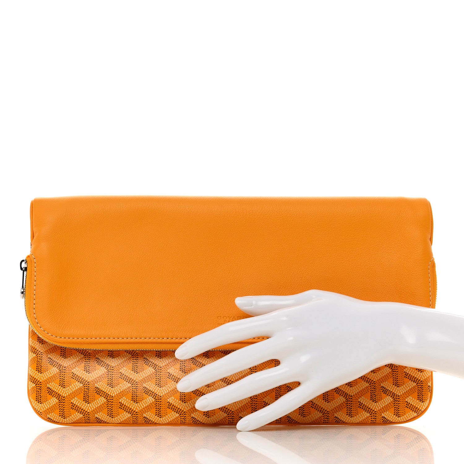 Goyard Goyardine Sainte Marie Soft Clutch Yellow 2 of 7