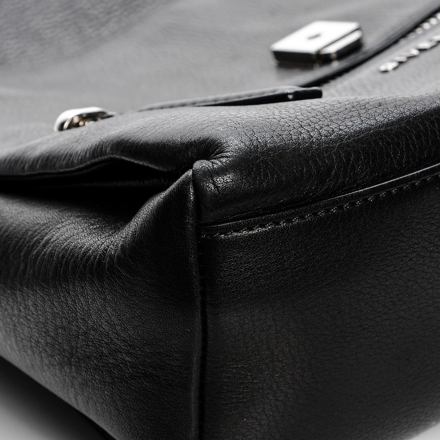 Givenchy Pebbled Calfskin Small Pandora Pure Flap Bag Black 6 of 8