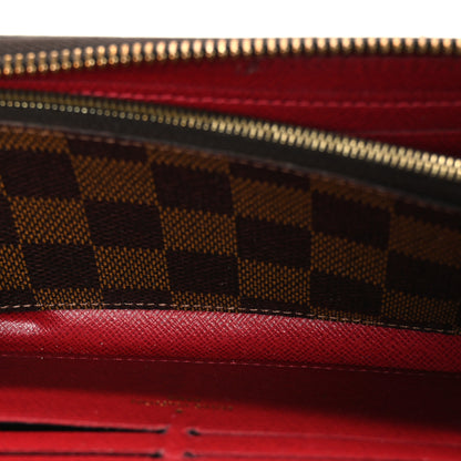 Louis Vuitton Damier Ebene Clemence Wallet Cherry 5 of 8