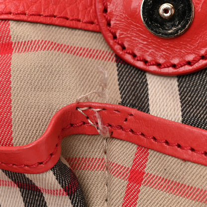 Burberry Grainy Calfskin Small Canterbury Tote Red 15 of 15