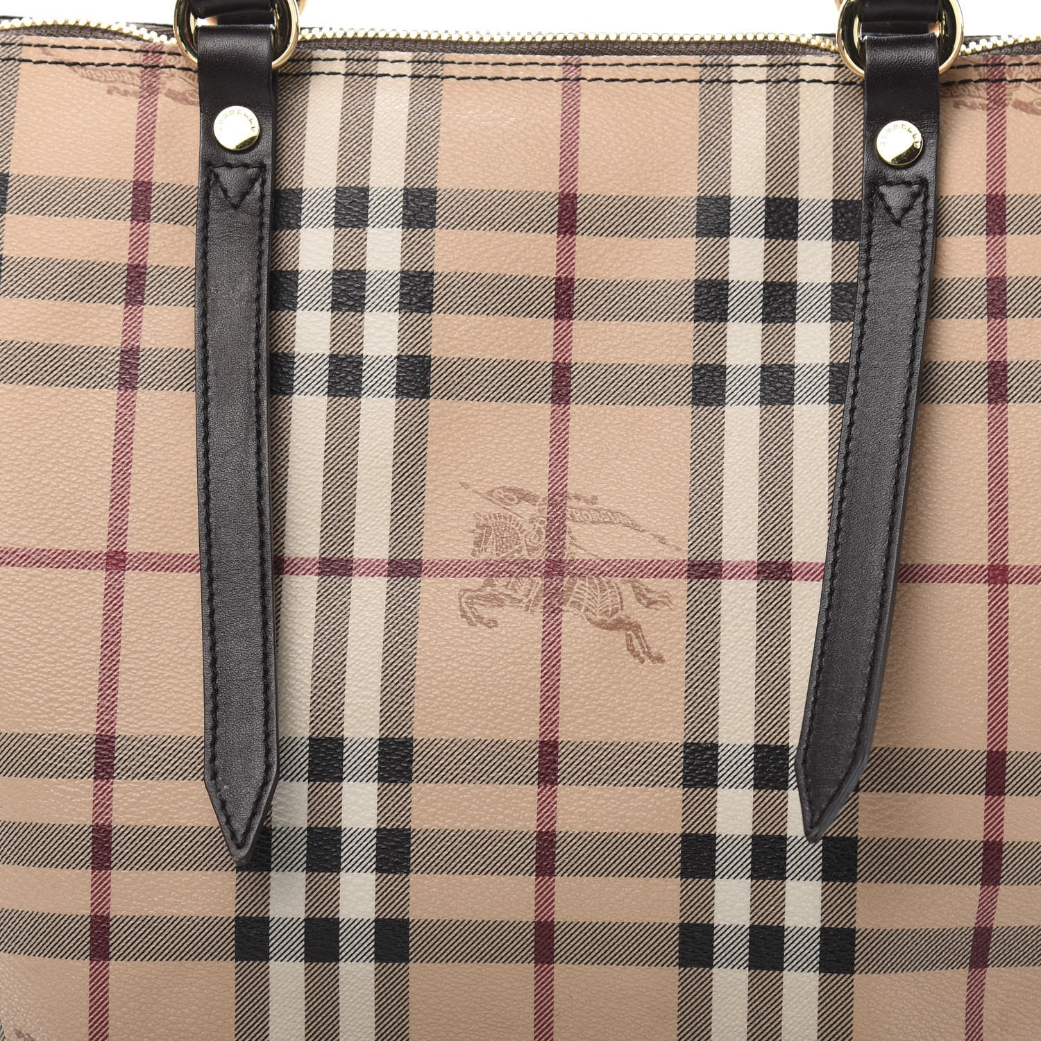 Burberry Haymarket Check Small Salisbury Tote Chocolate 10 of 10