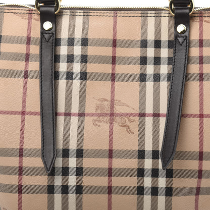 Burberry Haymarket Check Small Salisbury Tote Chocolate 10 of 10
