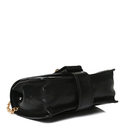 Chloe Shiny Goatskin Calfskin Aby Chain Shoulder Bag Black 4 of 15
