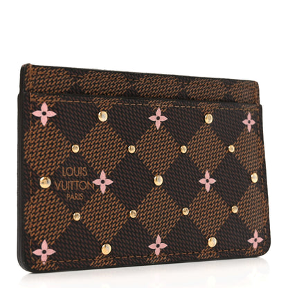 Louis Vuitton Damier Ebene Studded Card Holder 3 of 7