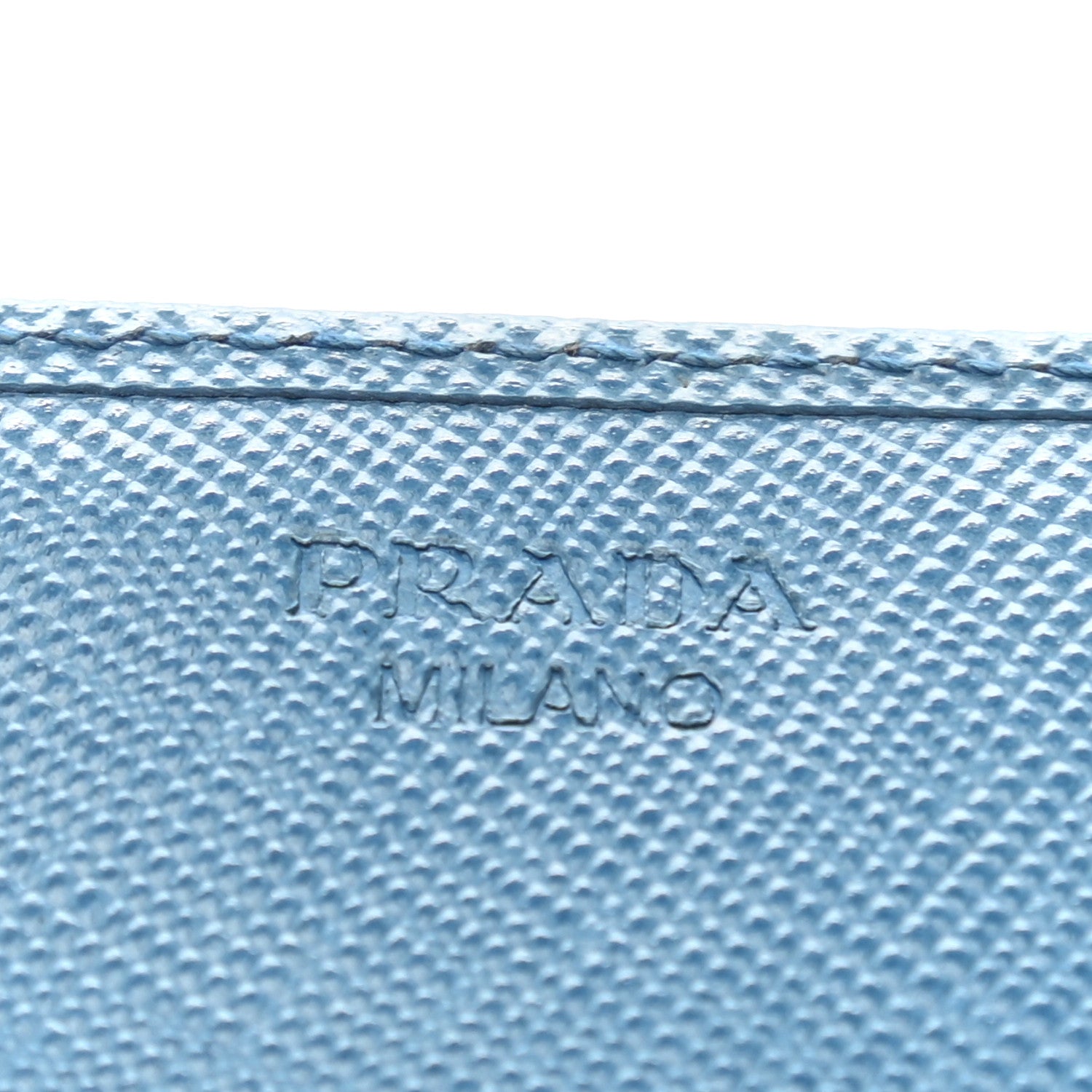 Prada Saffiano Metal Continental Flap Wallet Cobalto 5 of 9