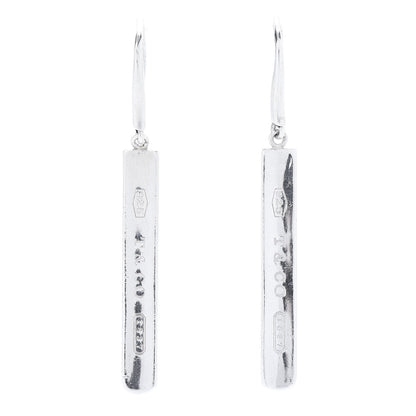 Tiffany Sterling Silver 1837 Bar Drop Earrings 1 of 5