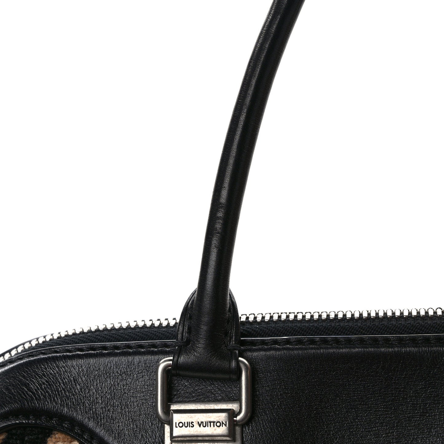 Jacquard Velvet Leopard Print Stephen Sprouse North South Bag Black